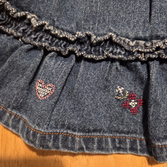 Faded Glory Kids Floral Denim Dress Size 2T - Picture 6 of 9